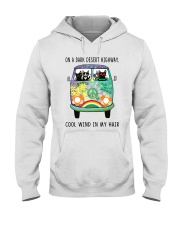 Cat On A Dark Desert Hooded Sweatshirt tile