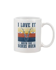 Fishing Bends Over Mug tile
