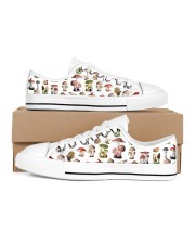 Mushroom Shoes Women's Low Top White Shoes inside-left-outside-left