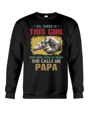 Papa This Girl Stole My Heart Vintage Crewneck Sweatshirt tile