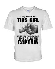 Captain This Girl Stole My Heart V-Neck T-Shirt tile