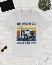 Trucking Best Truckin Dad Ever Classic T-Shirt lifestyle-mens-crewneck-front-17