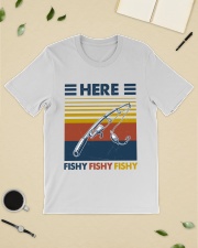 Fishing Here Fishy Fishy Fishy Classic T-Shirt lifestyle-mens-crewneck-front-19