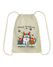 MEOWY CHRISTMAS Drawstring Bag tile