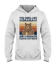 Bear You Smell Like Drama Hooded Sweatshirt tile