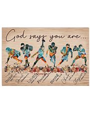 American Football God Says You Are 17x11 Poster front