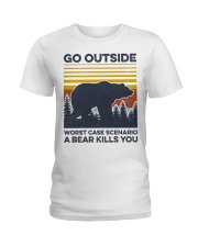Hiking Go Outside Ladies T-Shirt tile