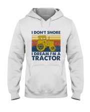 Tractor I Dont Snore Hooded Sweatshirt tile