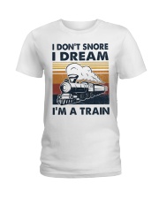 Train I Don't Snore Ladies T-Shirt tile