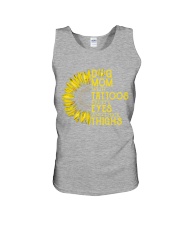 Dog Mom With Tattoos Pretty Eyes And Thick Thigns Unisex Tank tile
