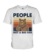 Bourbon People Not A Big Fan V-Neck T-Shirt tile