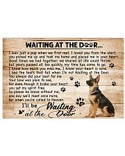 German Shepherd Waiting At The Door 17x11 Poster front