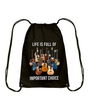 LIFE IS FULL OF IMPORTANT CHOICE Drawstring Bag tile