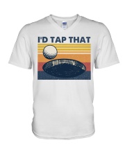 Golf I'd Tap That V-Neck T-Shirt tile