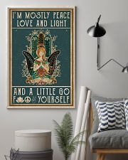 Yoga I'm Mostly Peace Love 11x17 Poster lifestyle-poster-1