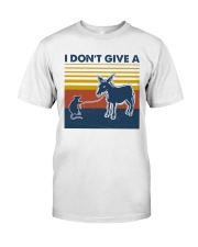 Funny I Don't Give A Rat Donkey 1 Classic T-Shirt front