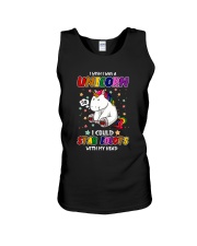 UNICORN I WISH I WAS A UNICORN Unisex Tank tile