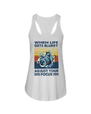 Photography When Life Gets Blurry Ladies Flowy Tank tile