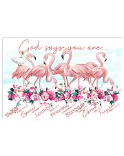 Flamingo God Says You Are 24x16 Poster front