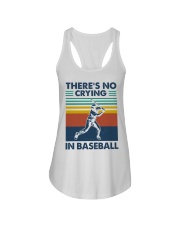Baseball There Are No Crying In Baseball Ladies Flowy Tank tile