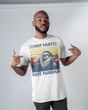 Sloth Not Fast Not Furious Classic T-Shirt apparel-classic-tshirt-lifestyle-front-32