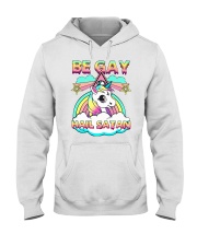 LGBT Be Gay Hail Satan Hooded Sweatshirt tile