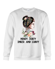 Books Nerdy Dirty Inked And Curvy Crewneck Sweatshirt tile