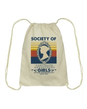 Books Society Of Obstinate Drawstring Bag tile