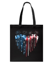 Garden Heart Flag Tote Bag tile