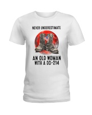 Veteran Never Underestimate Ladies T-Shirt tile