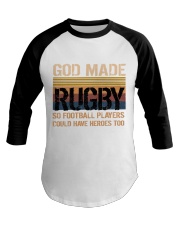 Rugby God Made Baseball Tee tile