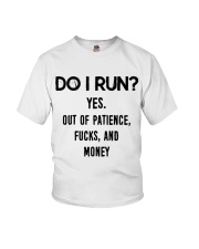Satire Do I Run Youth T-Shirt thumbnail