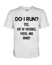 Satire Do I Run V-Neck T-Shirt thumbnail