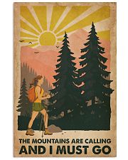 Hiking The Mountains Are Calling 16x24 Poster front