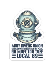 Scuba Muff Divers Union Sticker - Single (Vertical) front