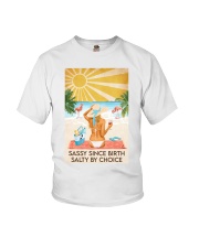 Ocean Sassy Since Birth Salty By Choice Youth T-Shirt tile
