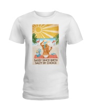Ocean Sassy Since Birth Salty By Choice Ladies T-Shirt tile
