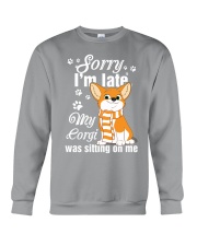 Corgi Sorry I'm late Crewneck Sweatshirt thumbnail