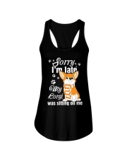 Corgi Sorry I'm late Ladies Flowy Tank thumbnail