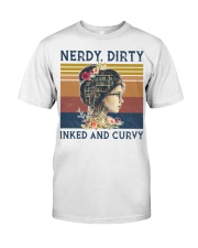 Tattoo Nerdy Dirty Inked And Curvy Premium Fit Mens Tee tile