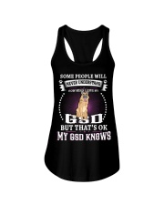 My GSD knows Ladies Flowy Tank front