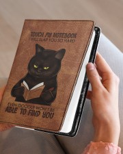 Touch My Notebook Medium - Leather Notebook aos-medium-leather-notebook-lifestyle-front-05