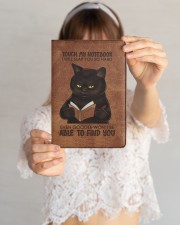 Touch My Notebook Medium - Leather Notebook aos-medium-leather-notebook-lifestyle-front-09