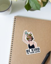Mental Be Kind To Your Mind Sticker - Single (Vertical) aos-sticker-single-vertical-lifestyle-front-16