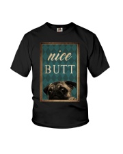 Dog Pug Nice Butt Youth T-Shirt tile