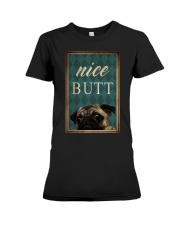 Dog Pug Nice Butt Premium Fit Ladies Tee tile
