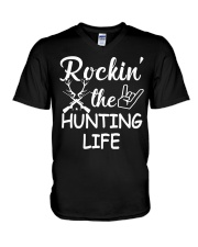 hunting life V-Neck T-Shirt thumbnail