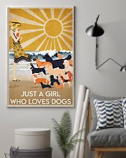 Dog Just A Girl 16x24 Poster lifestyle-poster-1