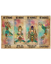 Yoga Be Strong Be Brave 36x24 Poster front