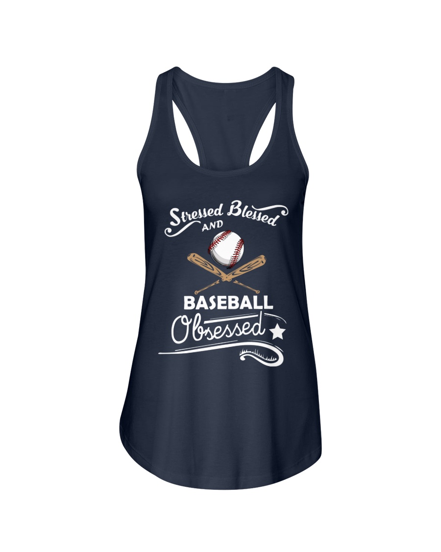 baseball obsessed Ladies Flowy Tank